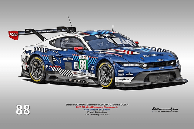 C250703 Ford Mustang GT3 Le Mans 2025 Proton Competition #88
