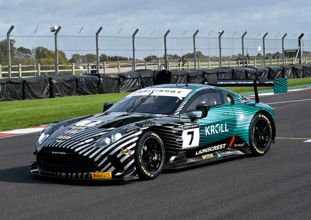 ICA4550  #7 Aston Martin Vantage AMR GT3 Evo Blackthorn British GT 2025 Donington Park Photographic Print