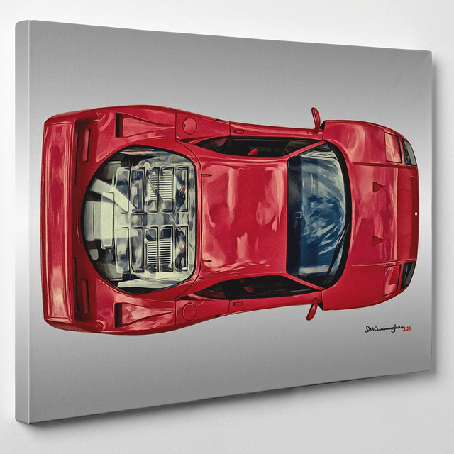 C230114 Ferrari F40 Tipo F25 1990 plan view