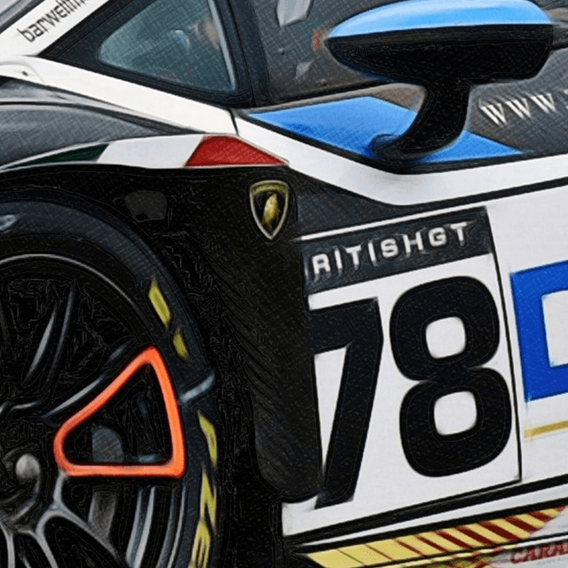 C240403 Lamborghini Huracan GT3 Evo2 British GT 24 Barwell Motorsport #78