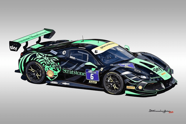 C230806 Ferrari 488 Challenge Evo FCUK23 HOGARTH #6