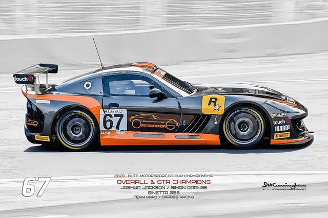 C210101 Ginetta G55 GT4 GT Cup20 Champions TeamHard / Orange Racing #67