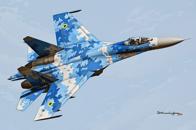 C241105 Sukhoi SU27P Ukraine AF #58 NG P64F WScopy