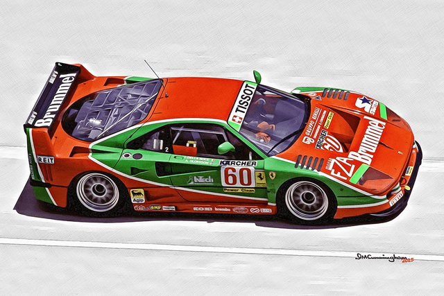 C24258 Ferrari F40 GTE LM Ferrari Club Italia #60 Montlerey 1995