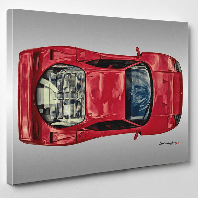 C230114 Ferrari F40 Tipo F25 1990 plan view