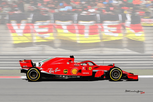 C180410 Ferrari F71H F1 Vettel #5 - &quot;Loria&quot; Chinese GP 2018 C180410