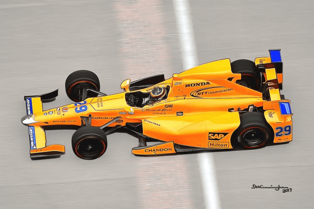 C170502 McLaren Dallara DWC12 Indy 500 Andretti #29 Alonso 2017