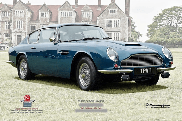 C220811 Aston Martin DB Mk2 #TPW11 1970 AMOC Spring Concours 2022 Elite Class Winner