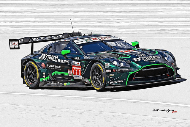 C24253 Aston Martin AMR Vantage AMR GT3EVO Le Mans 24 D&#039;Station Racing #777